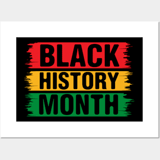 Black History Month text design Posters and Art